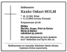 Kauko Oskari Holm Ki