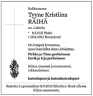 Tyyne Lahtela Raihä pie